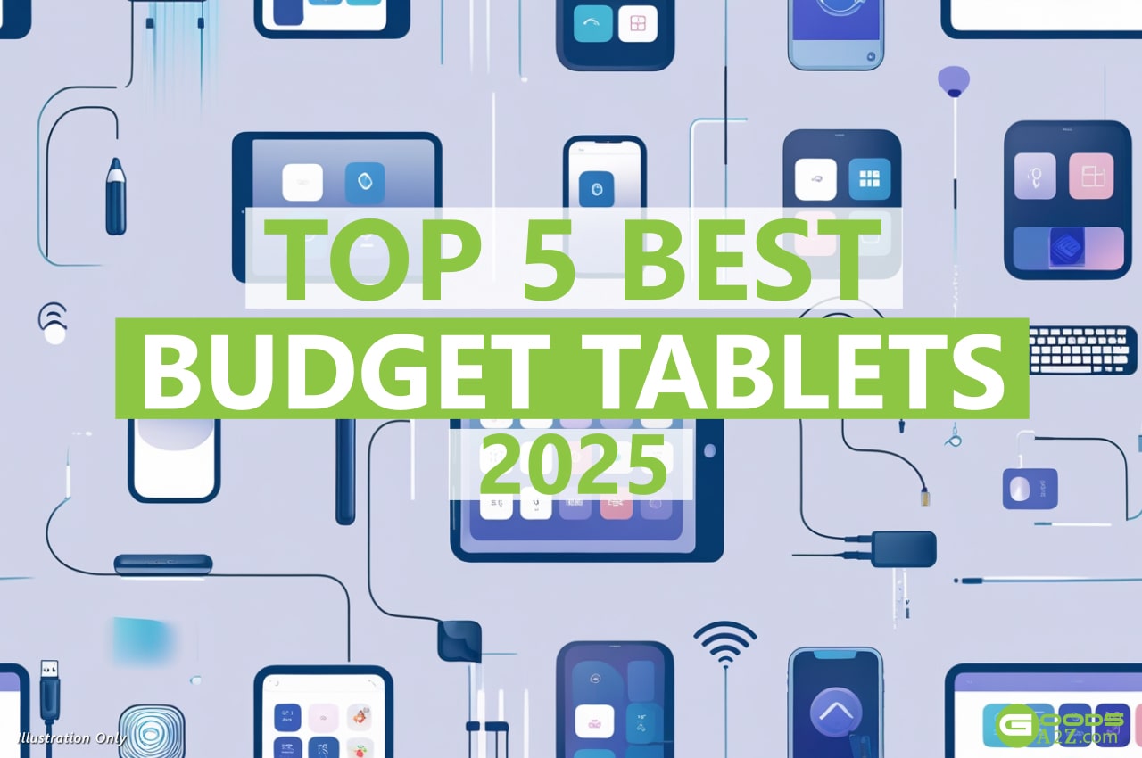 Side-by-side comparison of top 5 budget tablets 2025 on Amazon